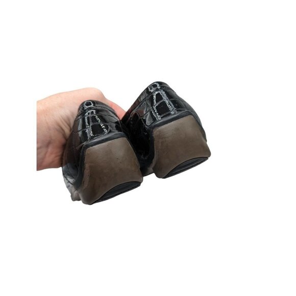 Ara Mokassin Genuine Leather Croc Air Cushion Comfort Loafer Size 7 - Picture 4 of 6